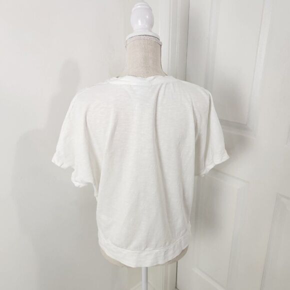 Chico Top Womens 0 White V Neck Dolman Pocket Tee Weekends Lounge T Shirt - Picture 5 of 14